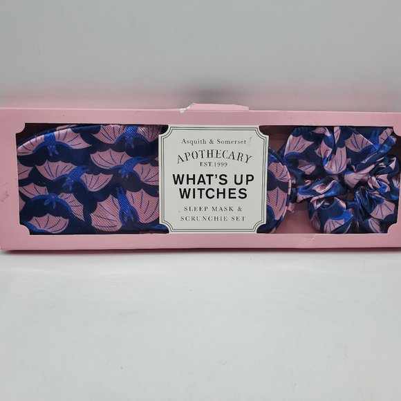 Asquith & Somerset Accessories - NIB ASQUITH & SOMERSET WHAT'S UP WITCHES SLEEP MASK & SCRUNCHIE SET
